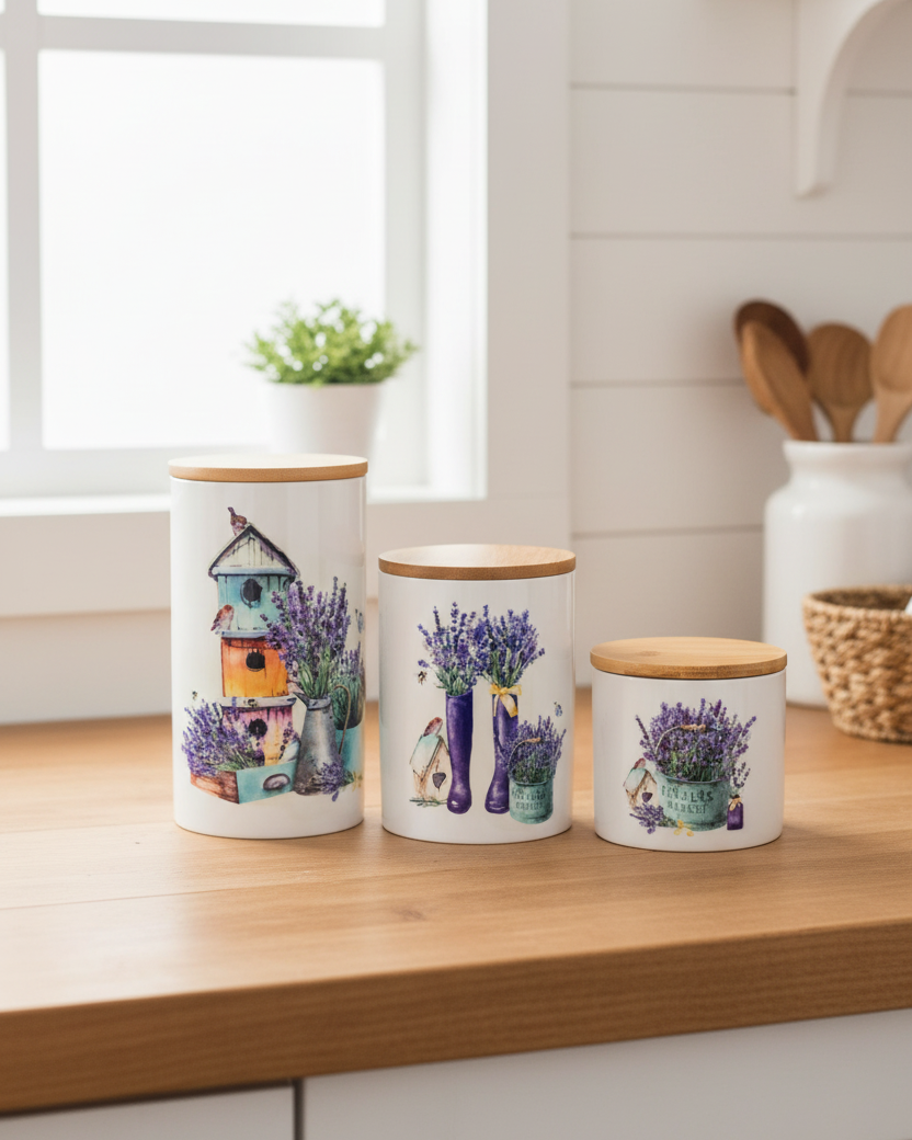 French Lavender Canister Set