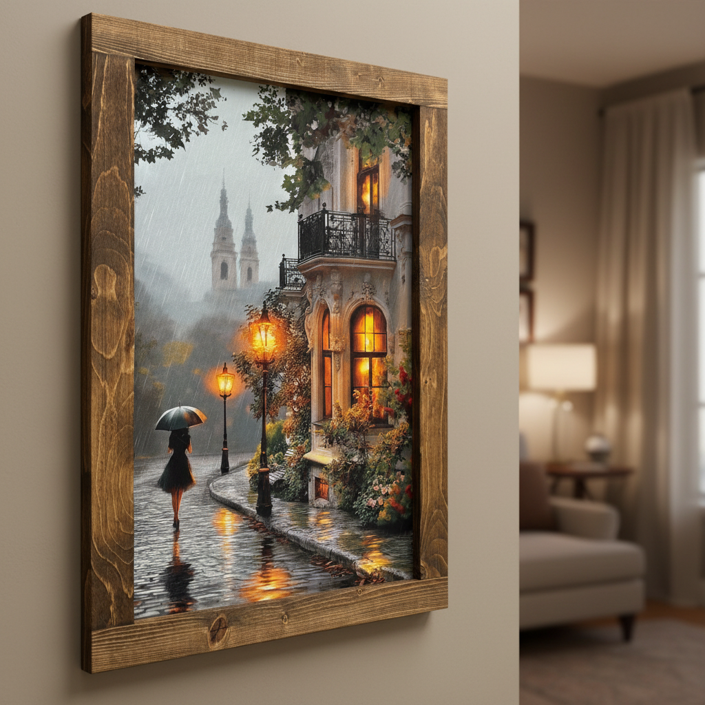 The Quiet Walk Home Canvas Print Exclusive