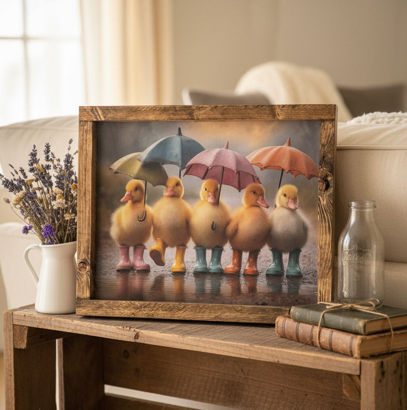 Puddle Patrol Canvas Print