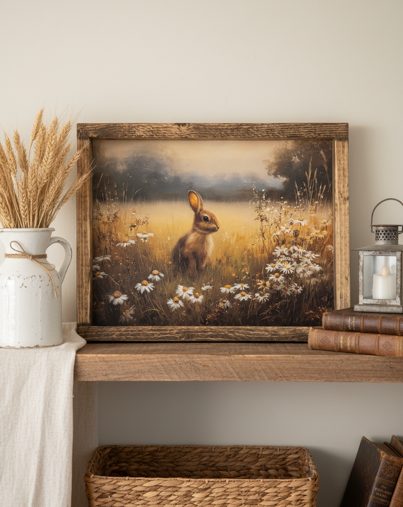 A Pause Among Daisies Canvas Print Exclusive