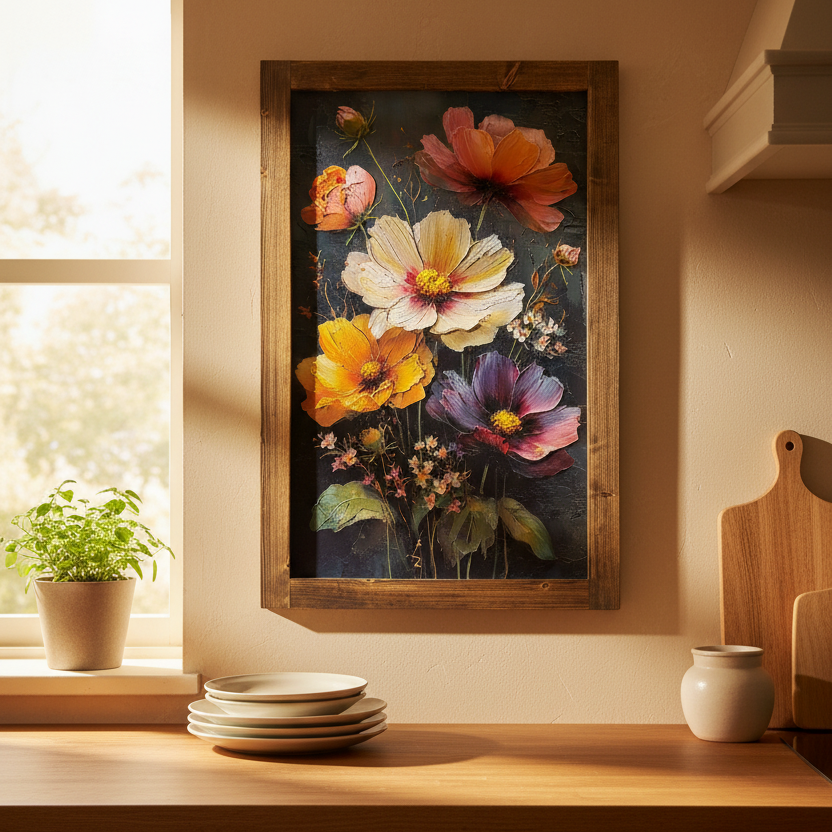 Upright In Bloom Canvas Print