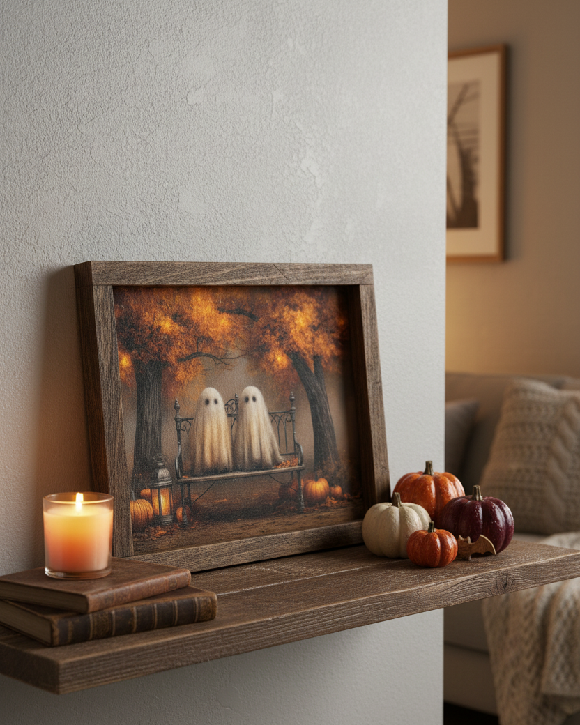 The Haunted Bench Canvas Print