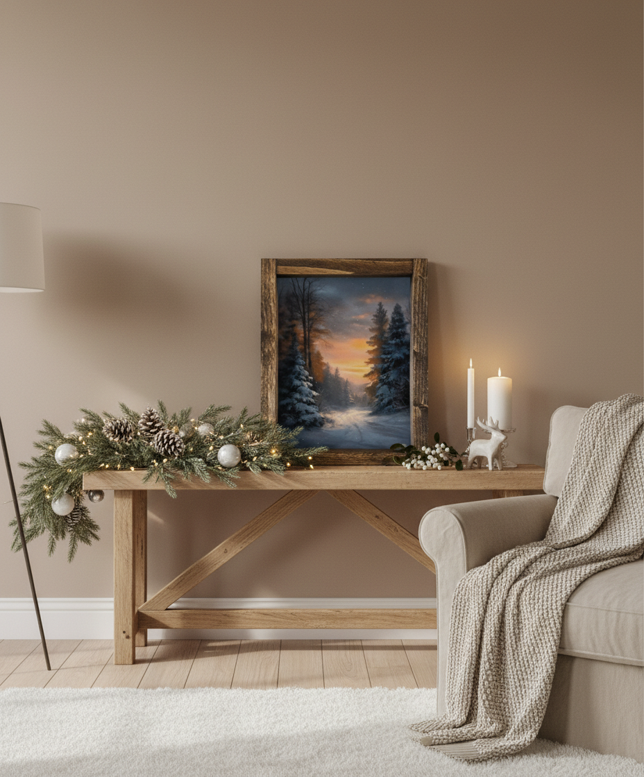 Sunset Pinescape Canvas Print