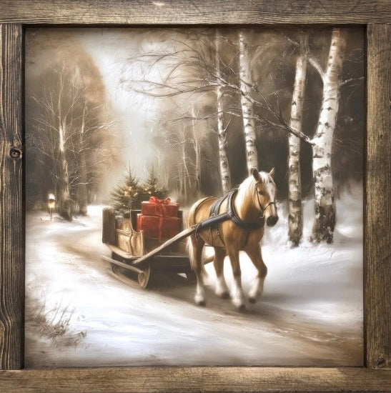 Season's Carriage Canvas Print
