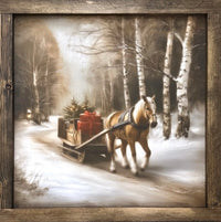 Season's Carriage Canvas Print