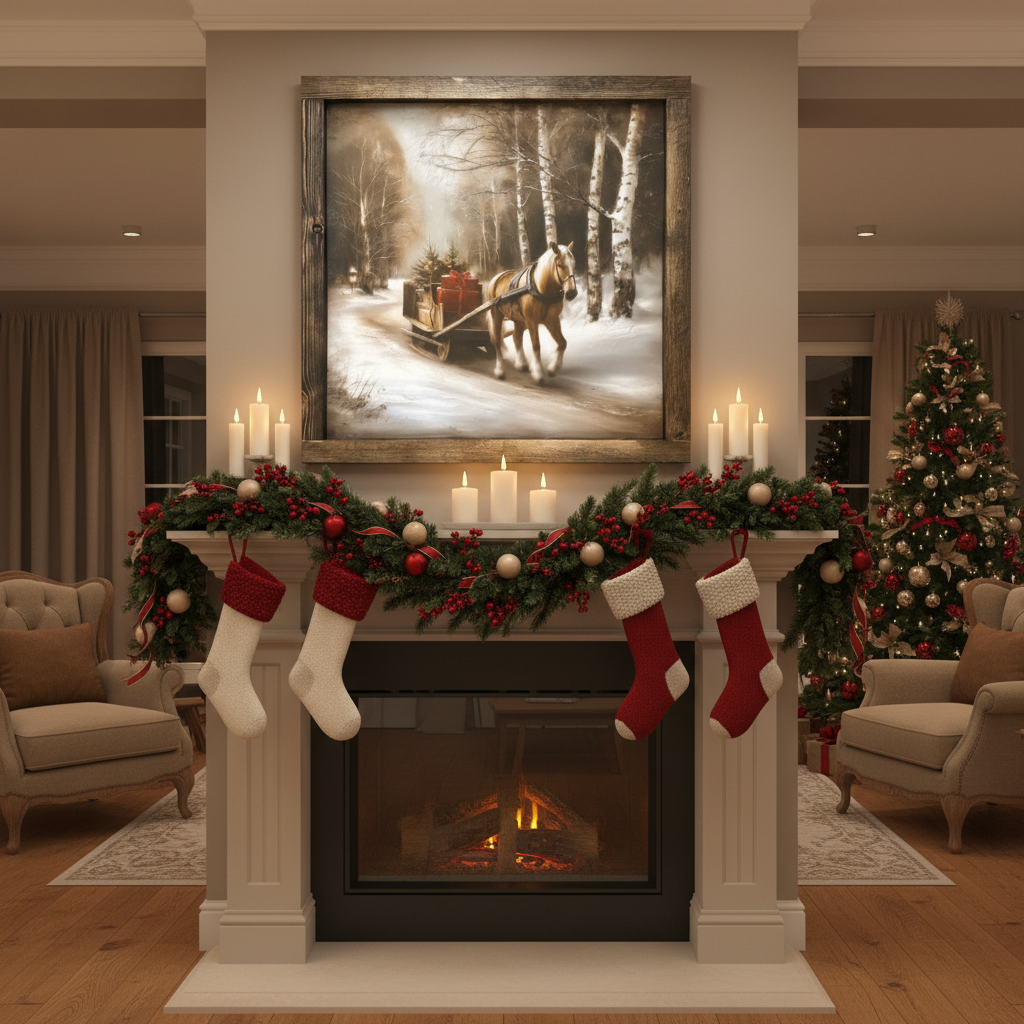 Season's Carriage Canvas Print