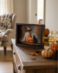 Pumpkin Glow Friends Canvas Print Exclusive