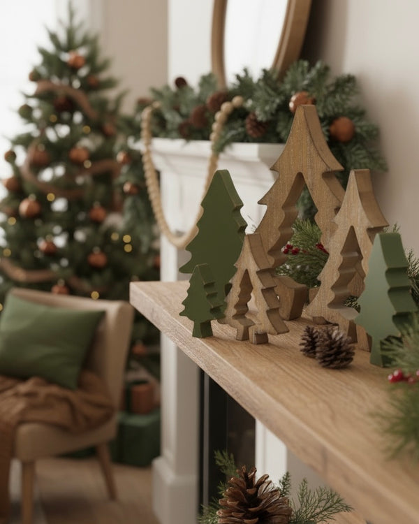 Nesting Wood Tree Decor
