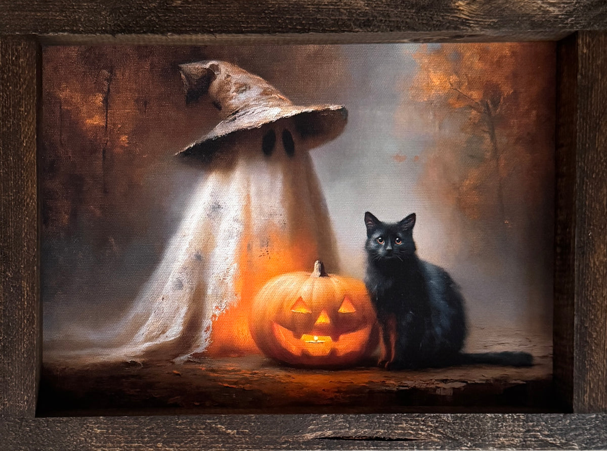 Pumpkin Glow Friends Canvas Print Exclusive