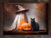 Pumpkin Glow Friends Canvas Print Exclusive