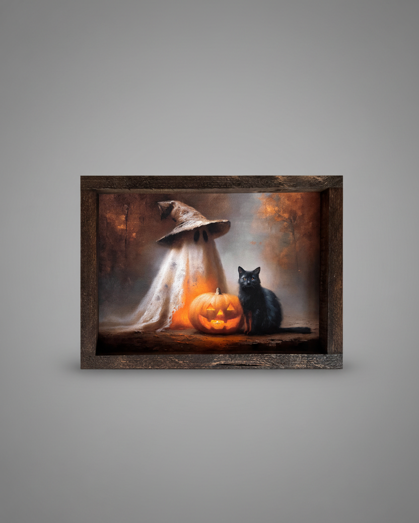 Pumpkin Glow Friends Canvas Print Exclusive