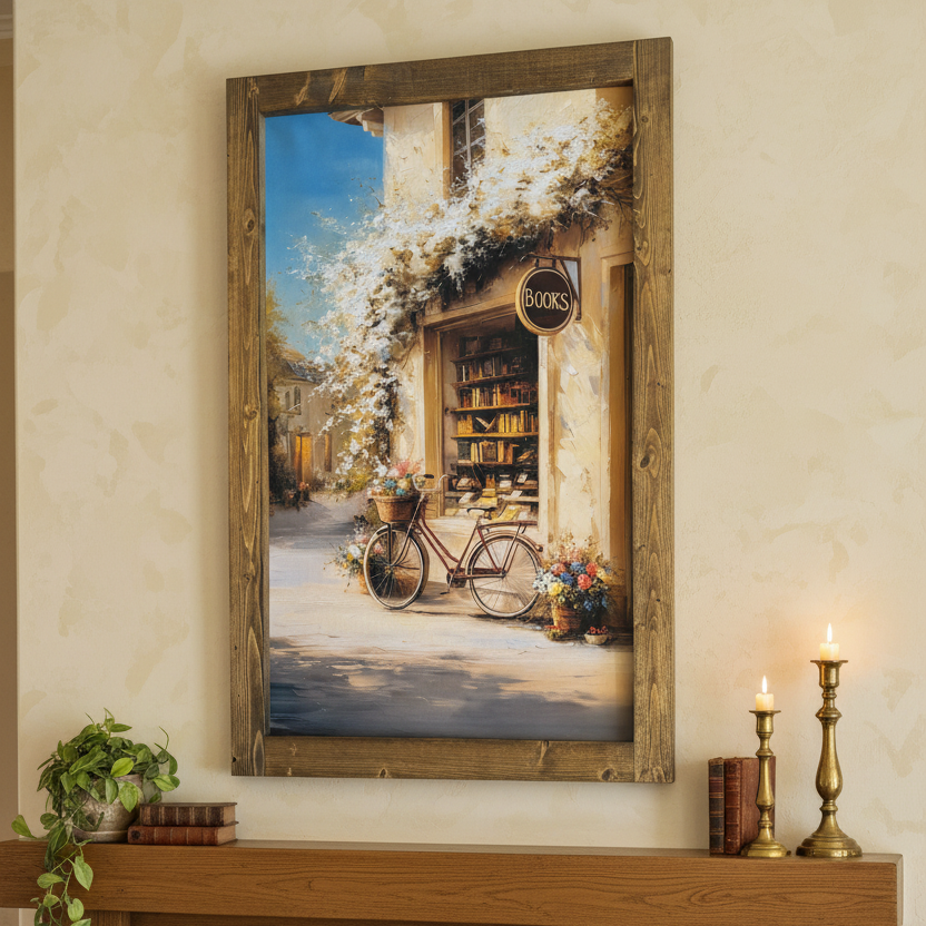 The Little Bookshop Canvas Print Exculsive
