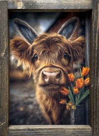 Tulip Peek Canvas Print