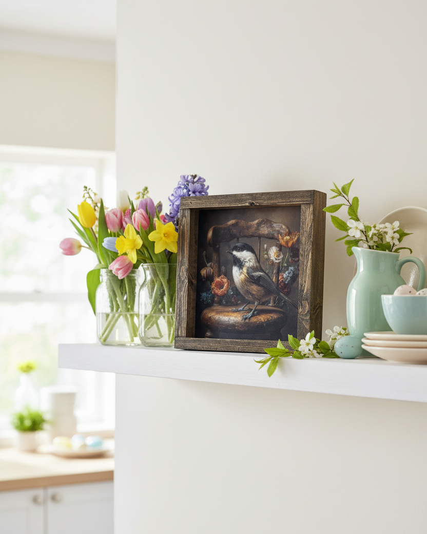 Feathered Pause Canvas Print