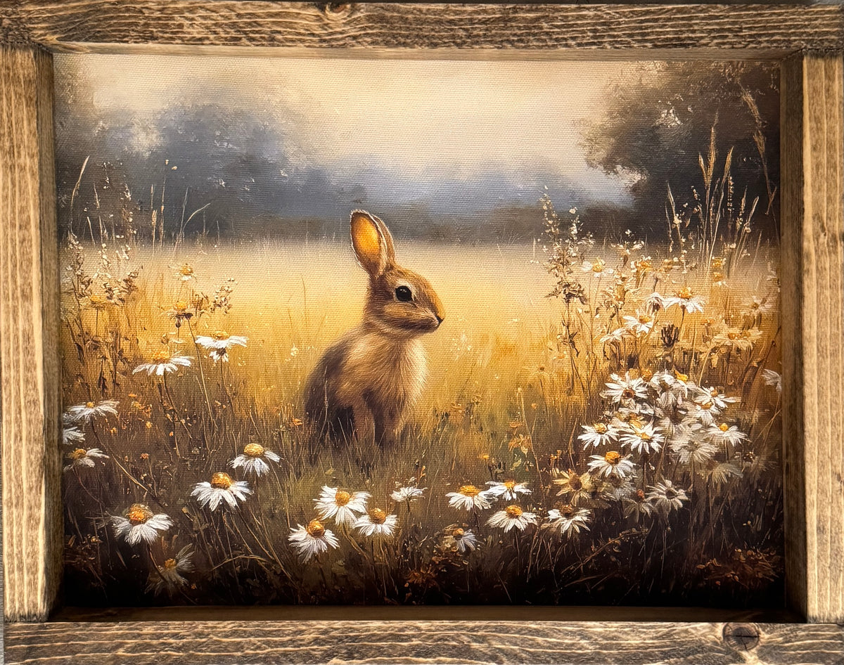A Pause Among Daisies Canvas Print Exclusive