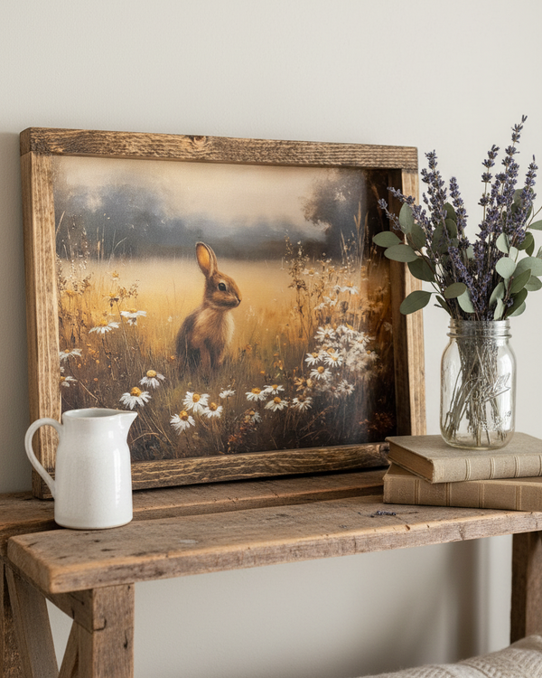 A Pause Among Daisies Canvas Print Exclusive