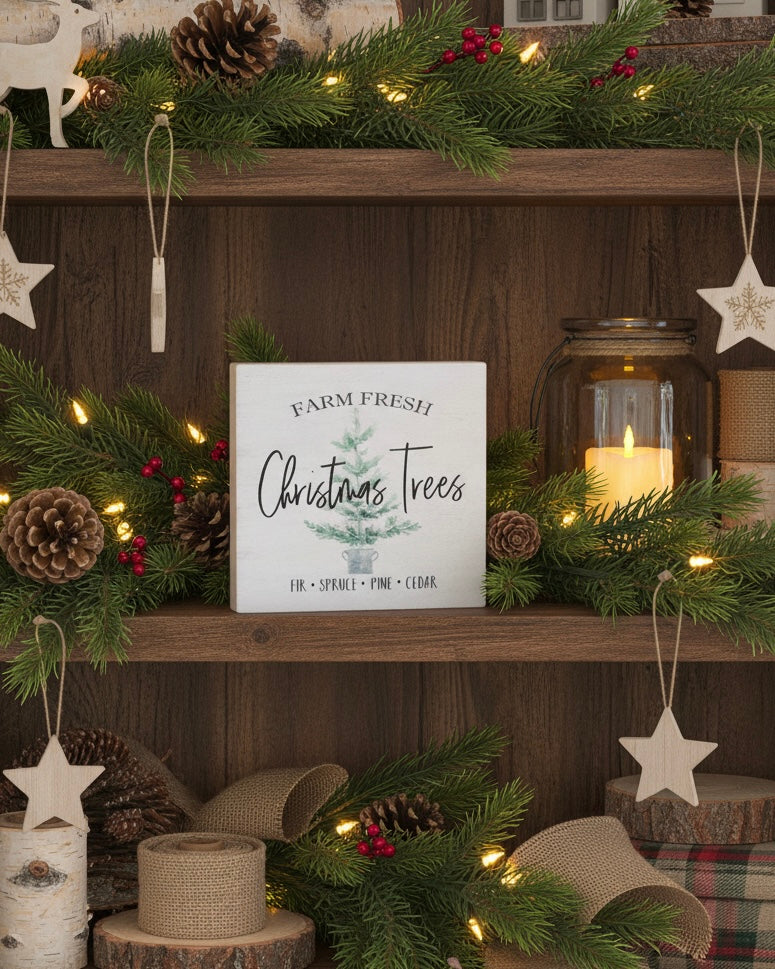 Farm Fresh Christmas Trees Block