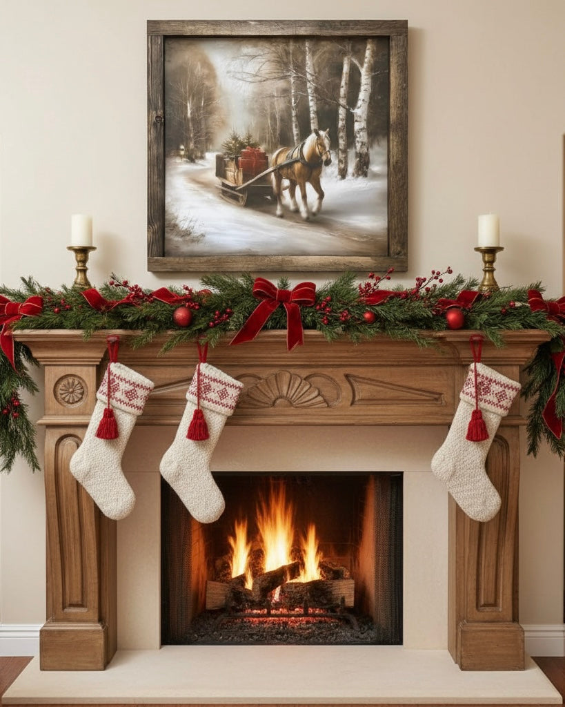 Season's Carriage Canvas Print