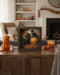 Black Cat Moon Magic Canvas Print Exclusive