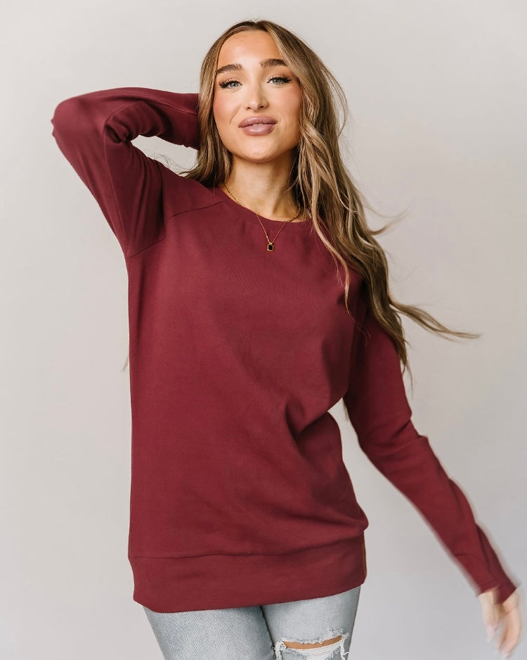 Classic Pullover Cranberry