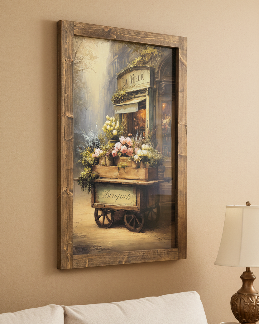 Petals on Rue Fleur Canvas Print