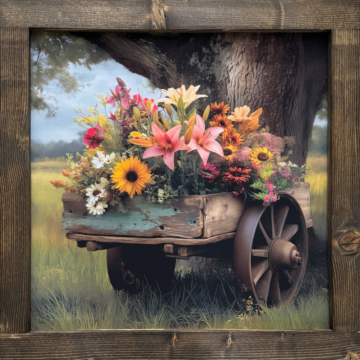 Blooms on Wheels Canvas Print