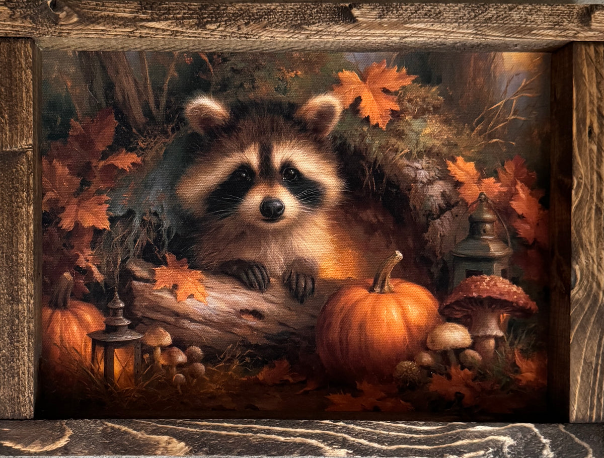 Little Pumpkin Bandit Canvas Print Exclusive