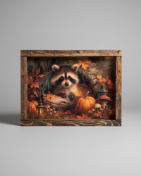 Little Pumpkin Bandit Canvas Print Exclusive