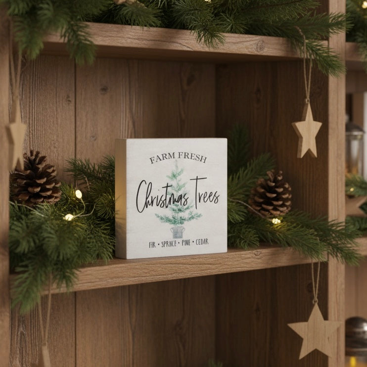 Farm Fresh Christmas Trees Block