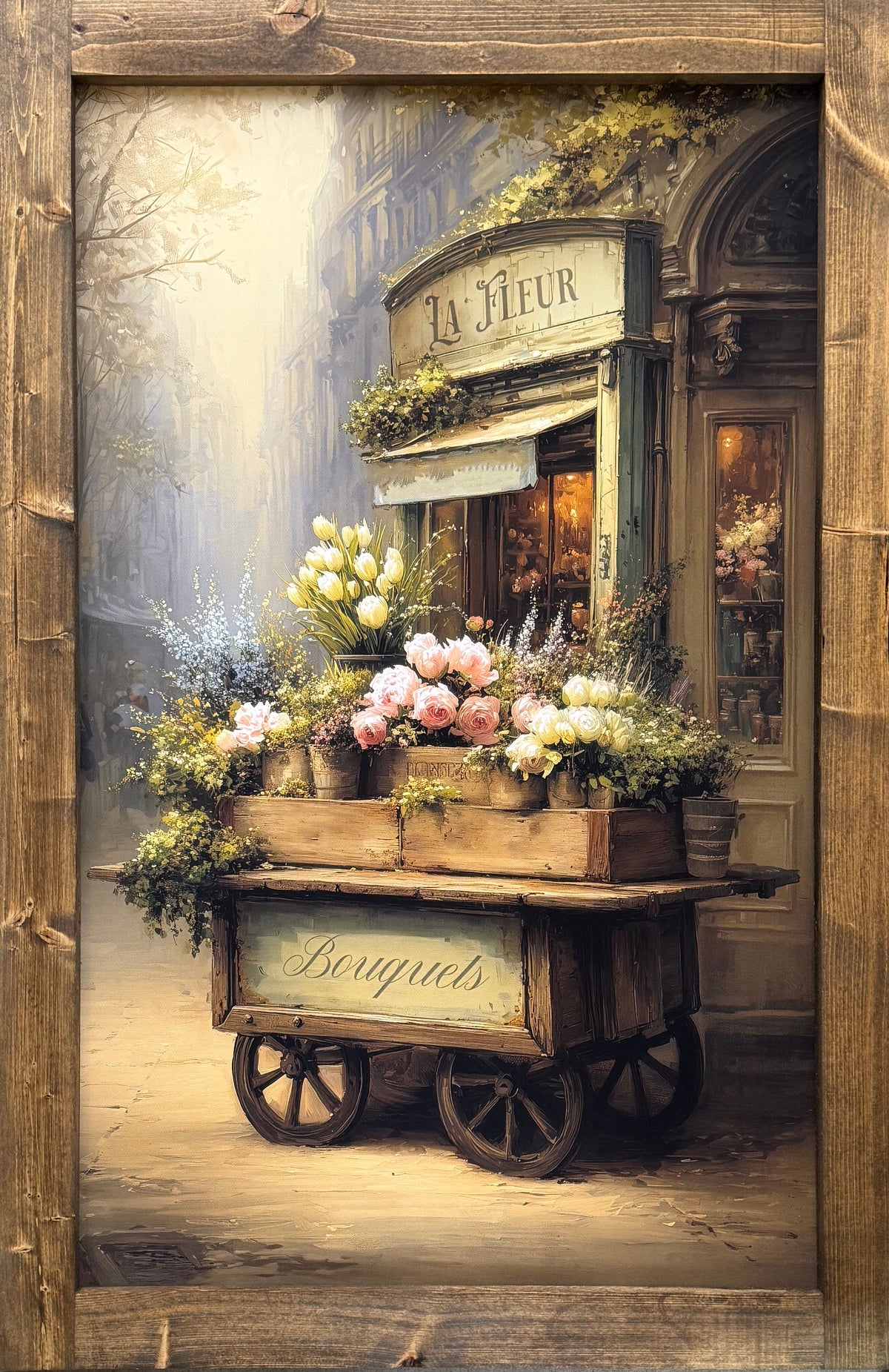 Petals on Rue Fleur Canvas Print