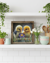 First Spring Friends Canvas Print