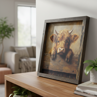 Sweet Highland Peek Canvas Print