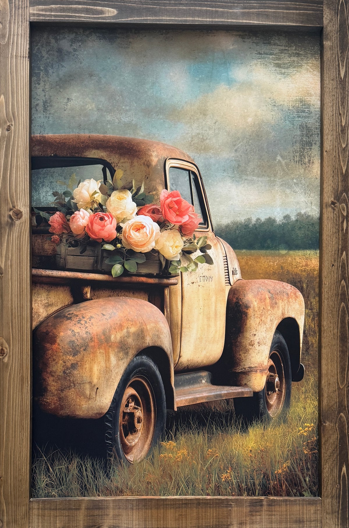 Rusted and Rosey Canvas Print