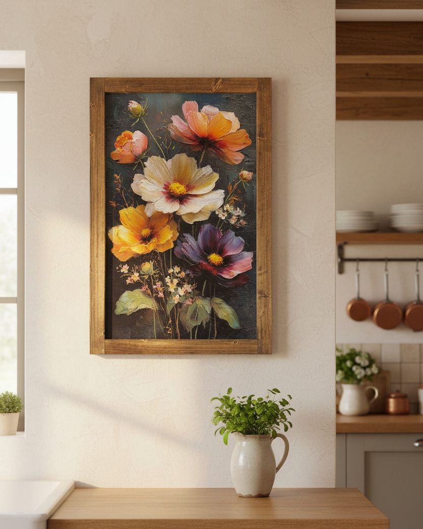 Upright In Bloom Canvas Print