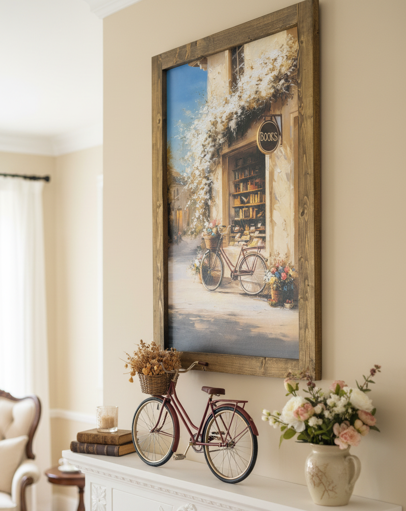 The Little Bookshop Canvas Print Exculsive