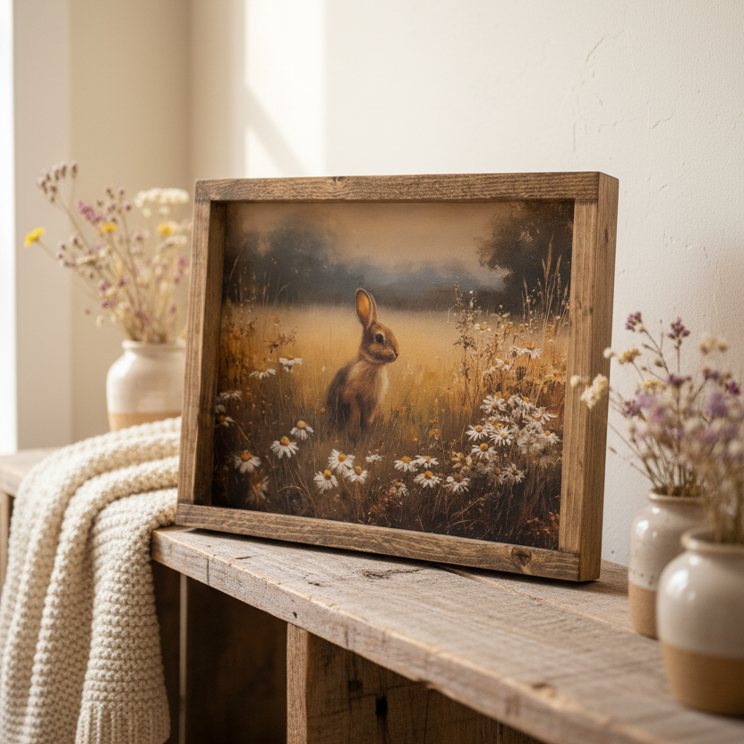 A Pause Among Daisies Canvas Print Exclusive