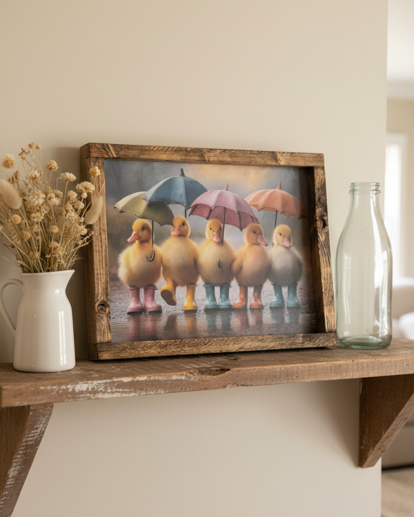 Puddle Patrol Canvas Print