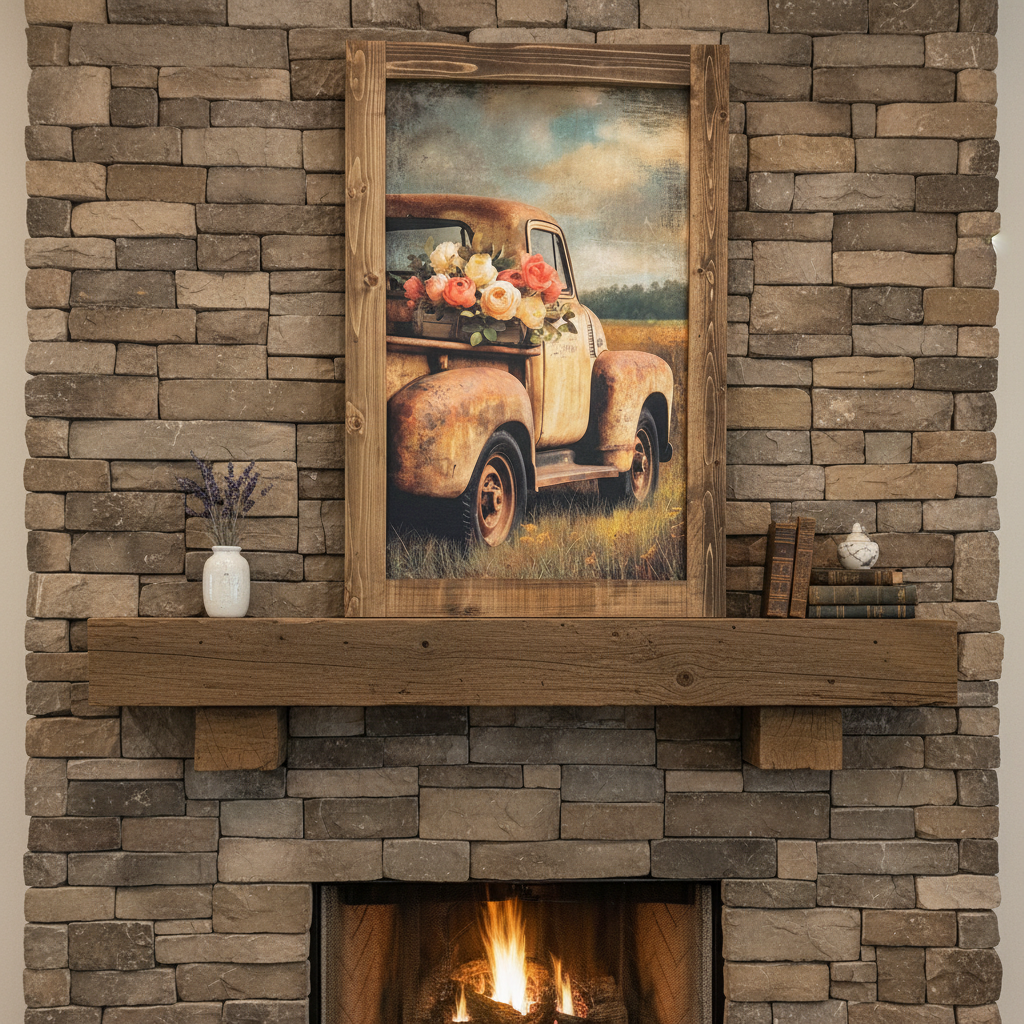 Rusted and Rosey Canvas Print