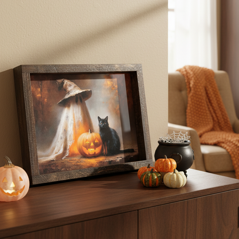 Pumpkin Glow Friends Canvas Print Exclusive