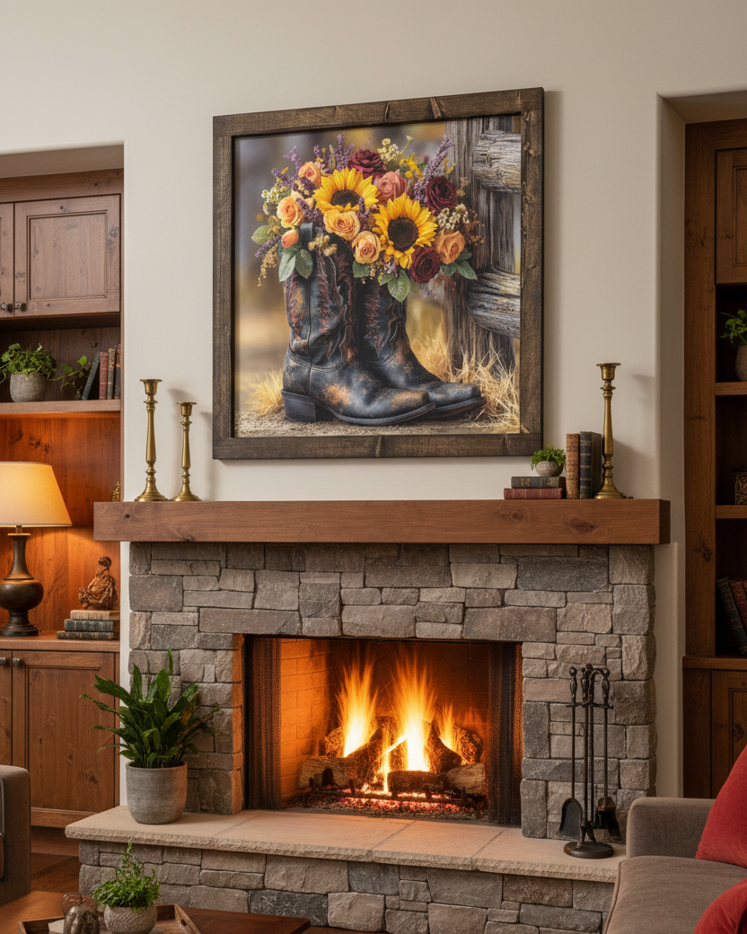 Sunflower Saddle Canvas Print