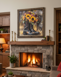 Sunflower Saddle Canvas Print