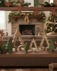 Nesting Wood Tree Decor