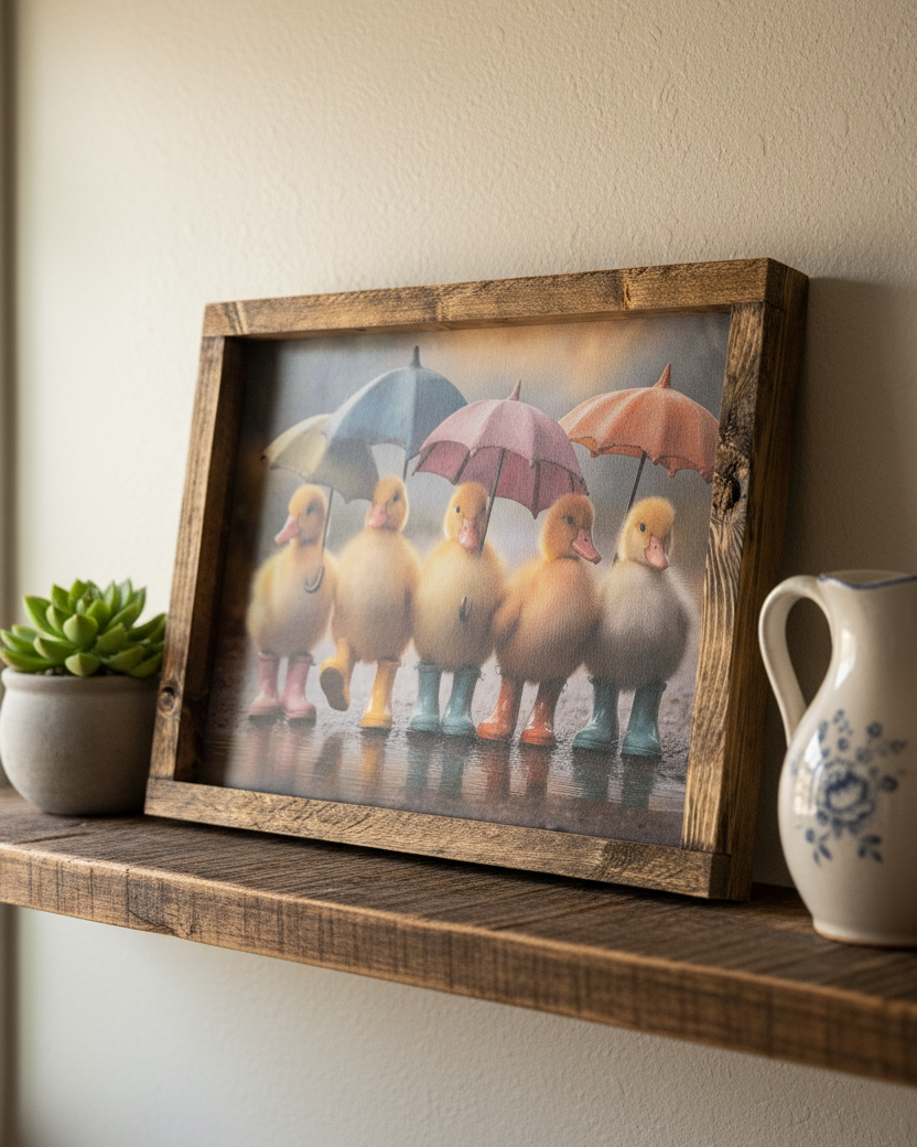 Puddle Patrol Canvas Print