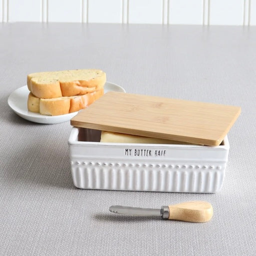 My Butter Half Butter Dish with Spreader