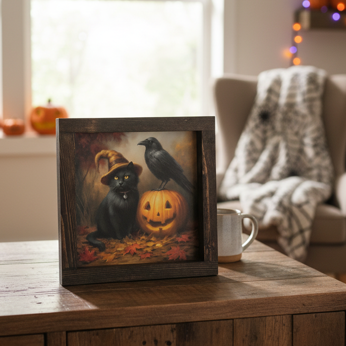 Black Cat Moon Magic Canvas Print Exclusive