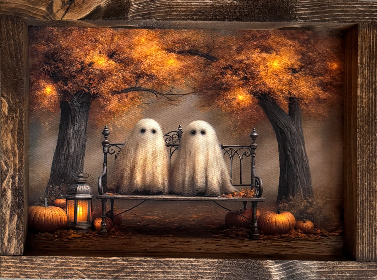 The Haunted Bench Canvas Print