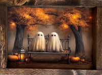 The Haunted Bench Canvas Print