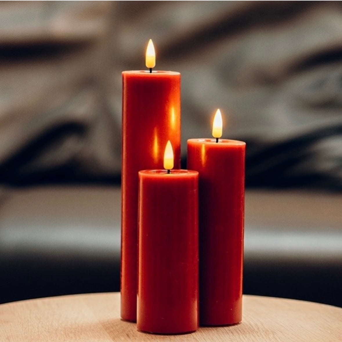 Deluxe Home Bordeaux LED Candles