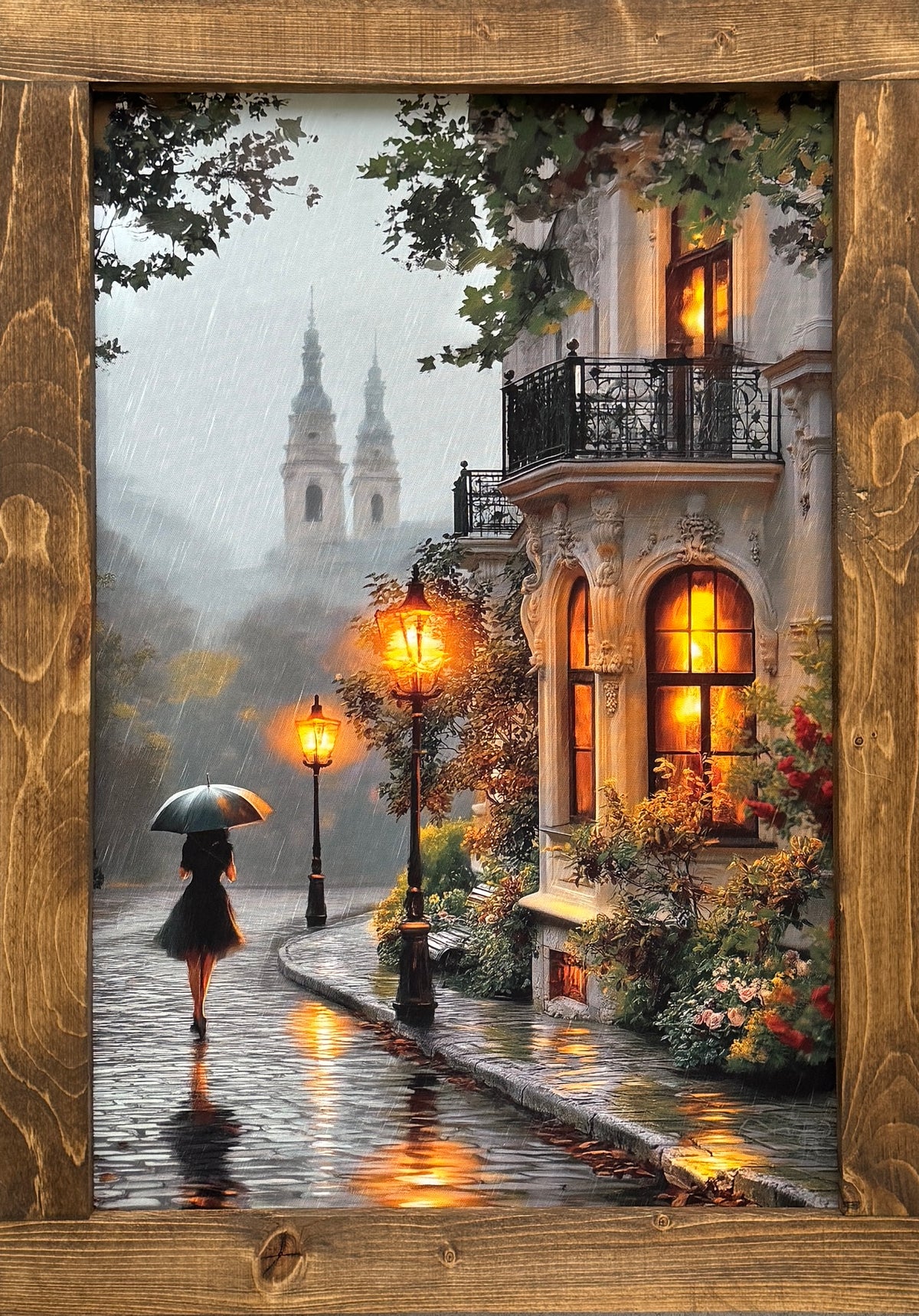 The Quiet Walk Home Canvas Print Exclusive