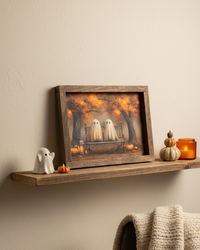 The Haunted Bench Canvas Print